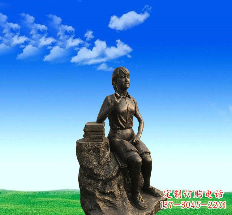 安阳展现美丽的美女雕塑