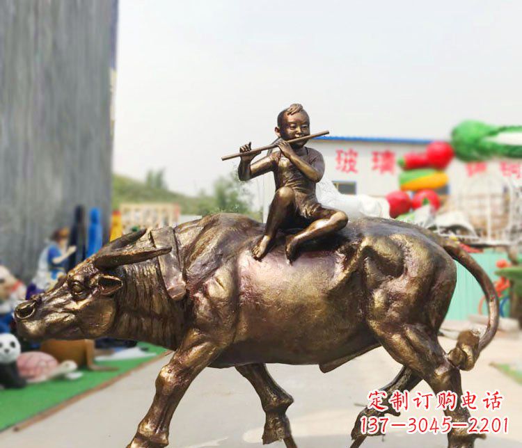 安阳牧童铜雕:唤醒温暖的旅程