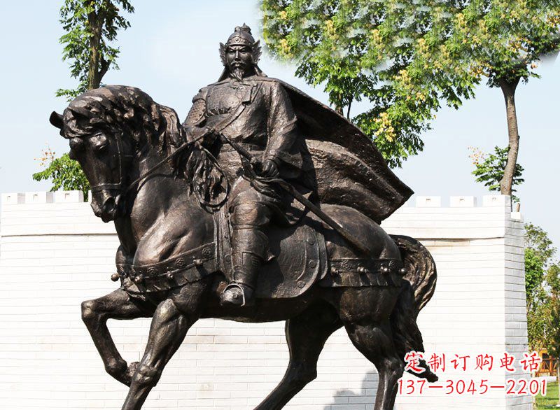 安阳精美骑马雕塑,充满英勇气概