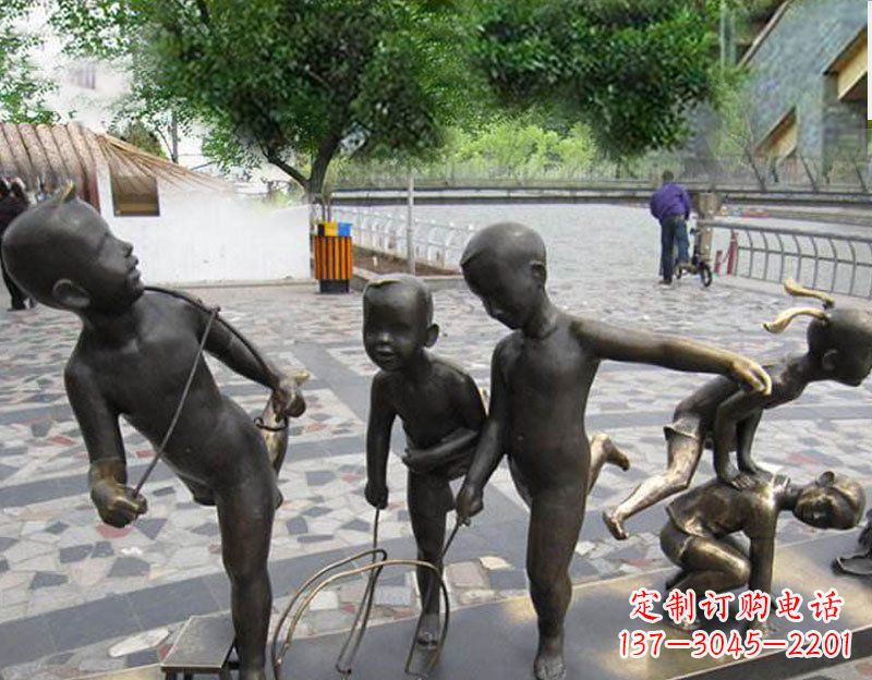 安阳专业定制广场铜雕儿童雕塑