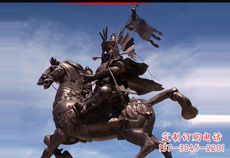 安阳风靡全国的将军人物铜雕塑