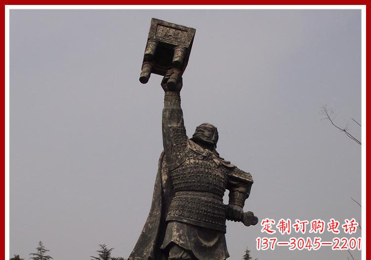 安阳铜雕威武将军雕塑,雕刻极致端庄风采