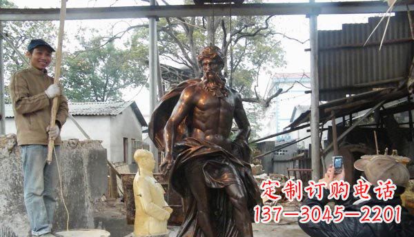 安阳优雅而强大的男人雕塑