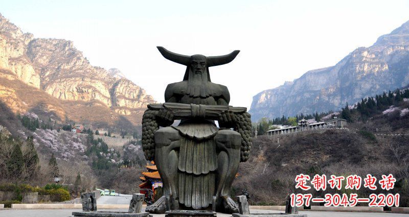 安阳中领雕塑炎帝景观铜雕