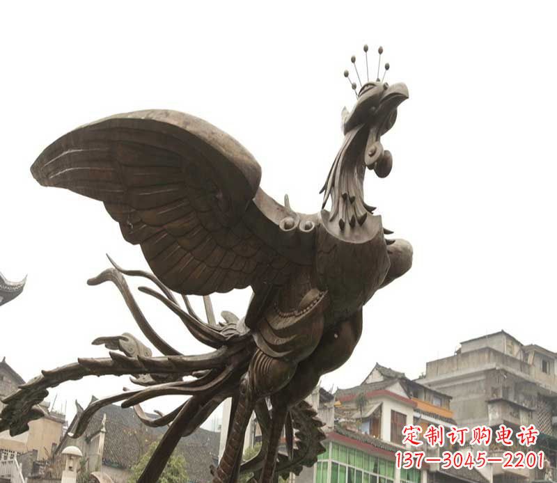 安阳世界级凤凰景观铜雕