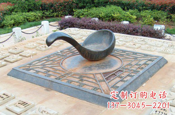 安阳让公共空间饱满指引灵性的指南针雕塑