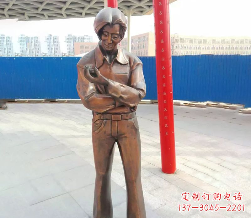 安阳中领雕塑的女性人物铜雕