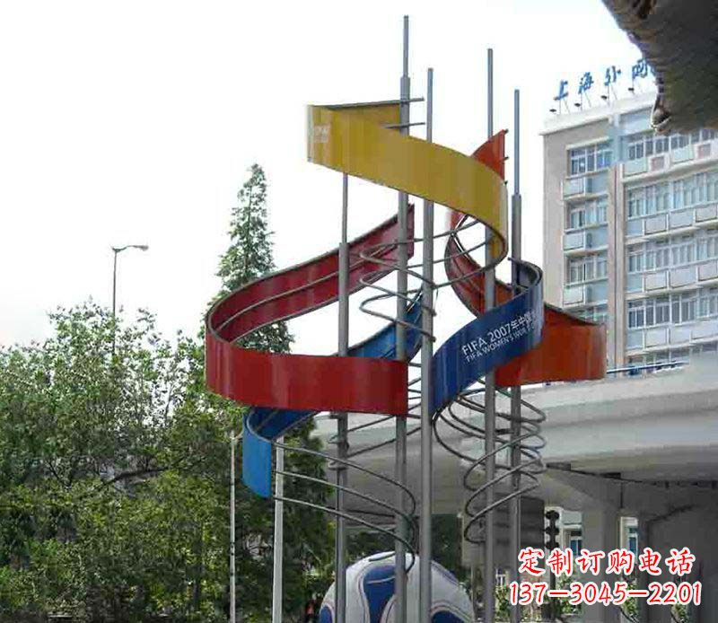 安阳精美的不锈钢足球雕塑