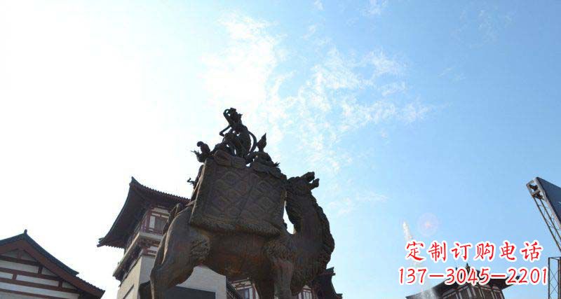 安阳山高水长的传说——大型骆驼景观铜雕