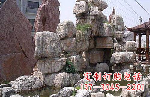 安阳引领艺术,华丽山水:龟纹石假山雕塑