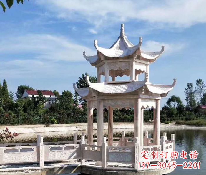 安阳中领雕塑精心打造的海边抒情凉亭雕塑,以海…