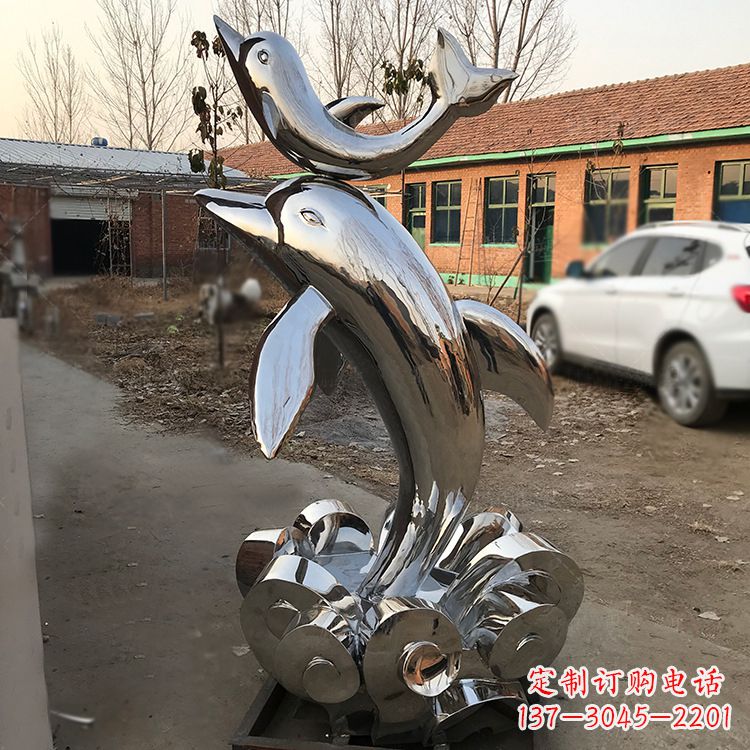 安阳海豚不锈钢雕塑,带来动人惊喜