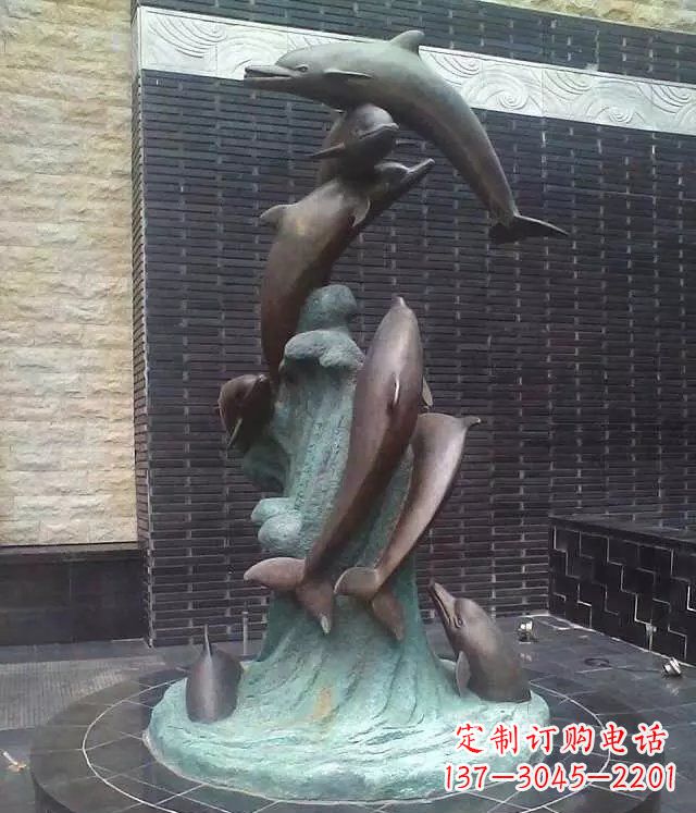 安阳铜雕海豚:艺术与精美结合