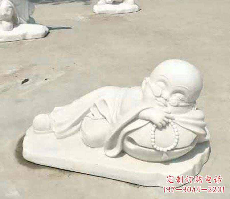 安阳传统尊贵,别具一格的汉白玉小和尚雕塑