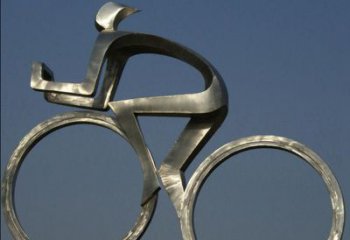 安阳不锈钢骑自行车雕塑