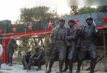 安阳定制红军雕塑，标志着嘉年华的荣耀