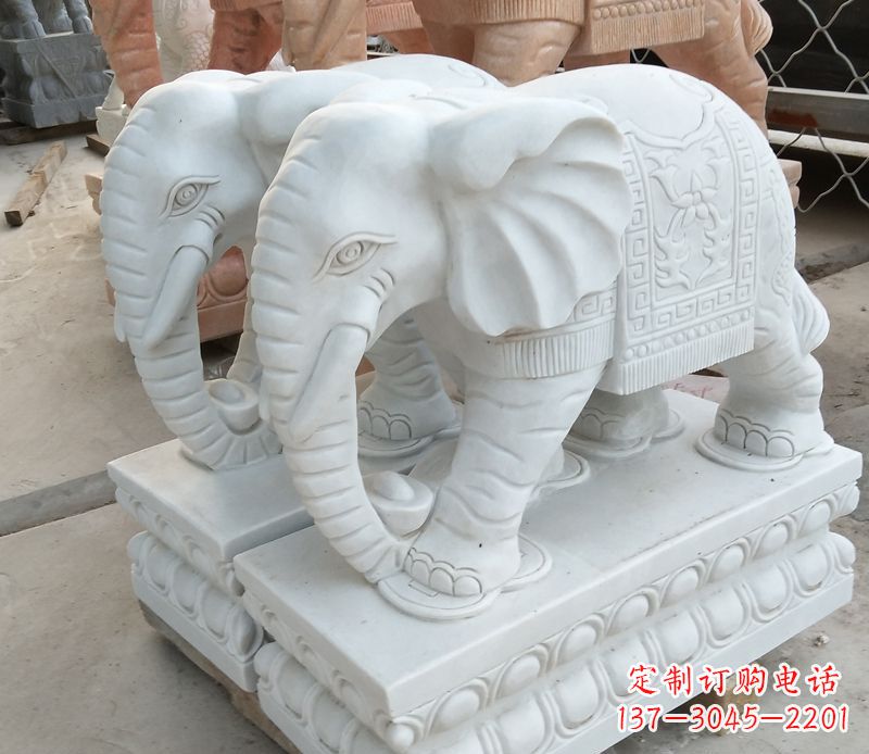 安阳精美大象招财雕塑独特鼻卷魅力无限