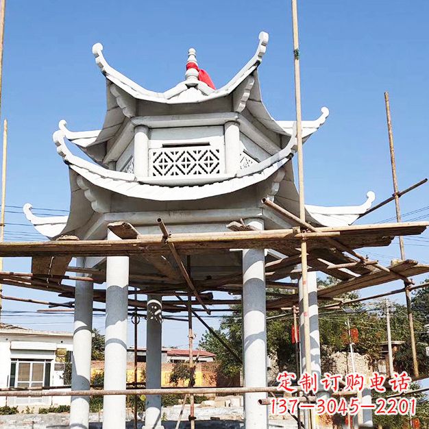 安阳汉白玉大理石凉亭雕塑
