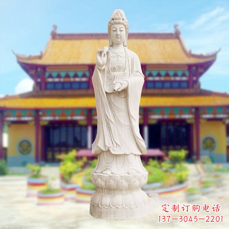 安阳精美观音石雕,给你灵动的祝福