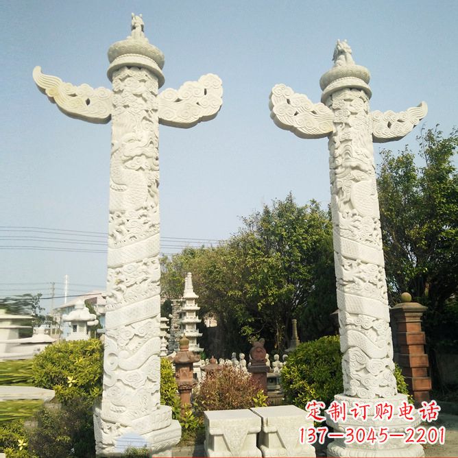安阳华表石雕塑,定制专属礼物