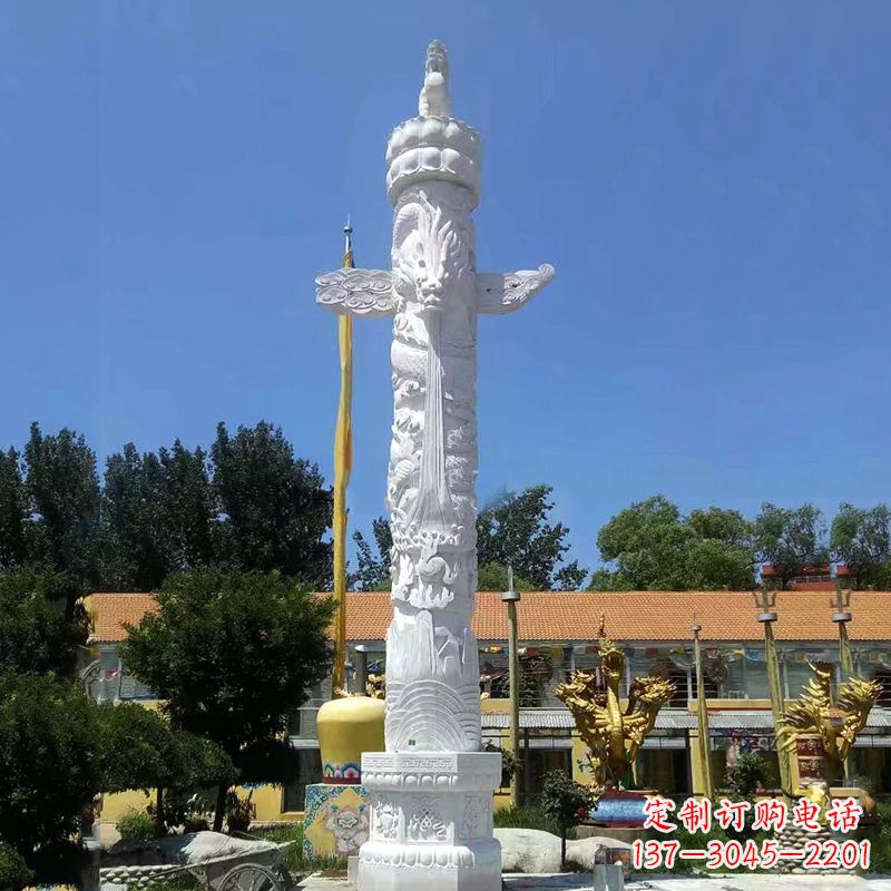 安阳来自华夏的经典之作——汉白玉华表柱