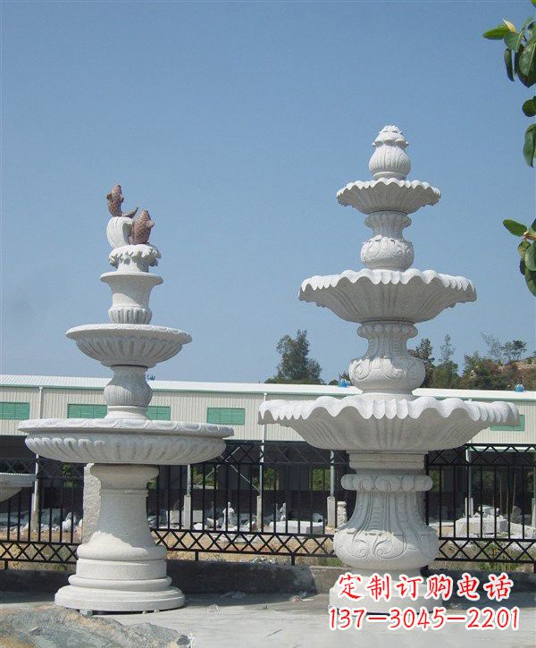 安阳汉白玉精美喷泉雕塑