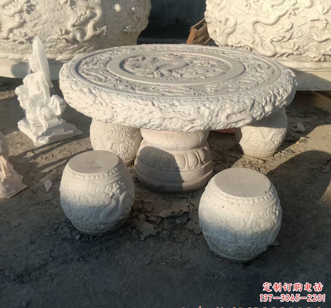 安阳中领雕塑推出的汉白玉魔力龙雕塑,以汉白玉…