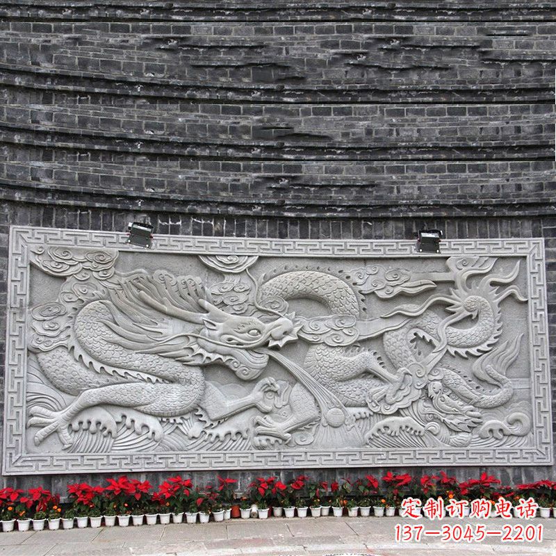 安阳汉白玉龙纹浮雕墙,专为您打造贵族感
