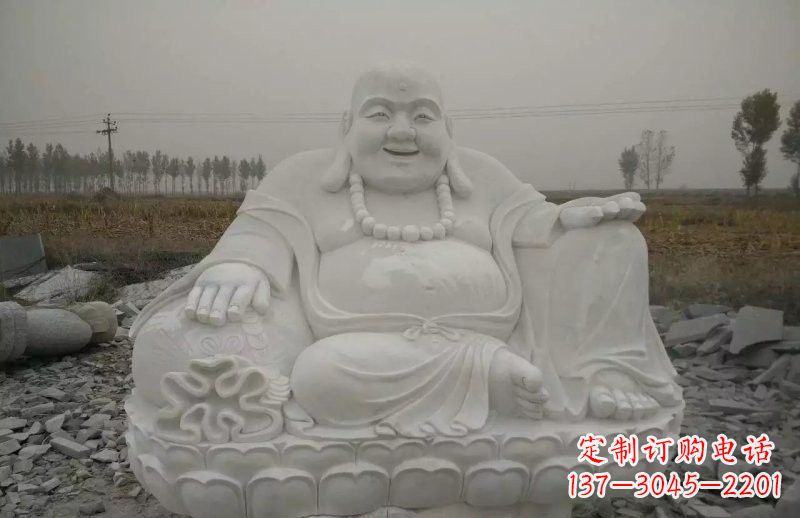 安阳质感非凡的汉白玉弥勒佛雕塑