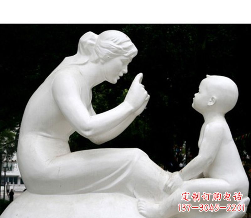 安阳中领雕塑,创造传统的母爱石雕