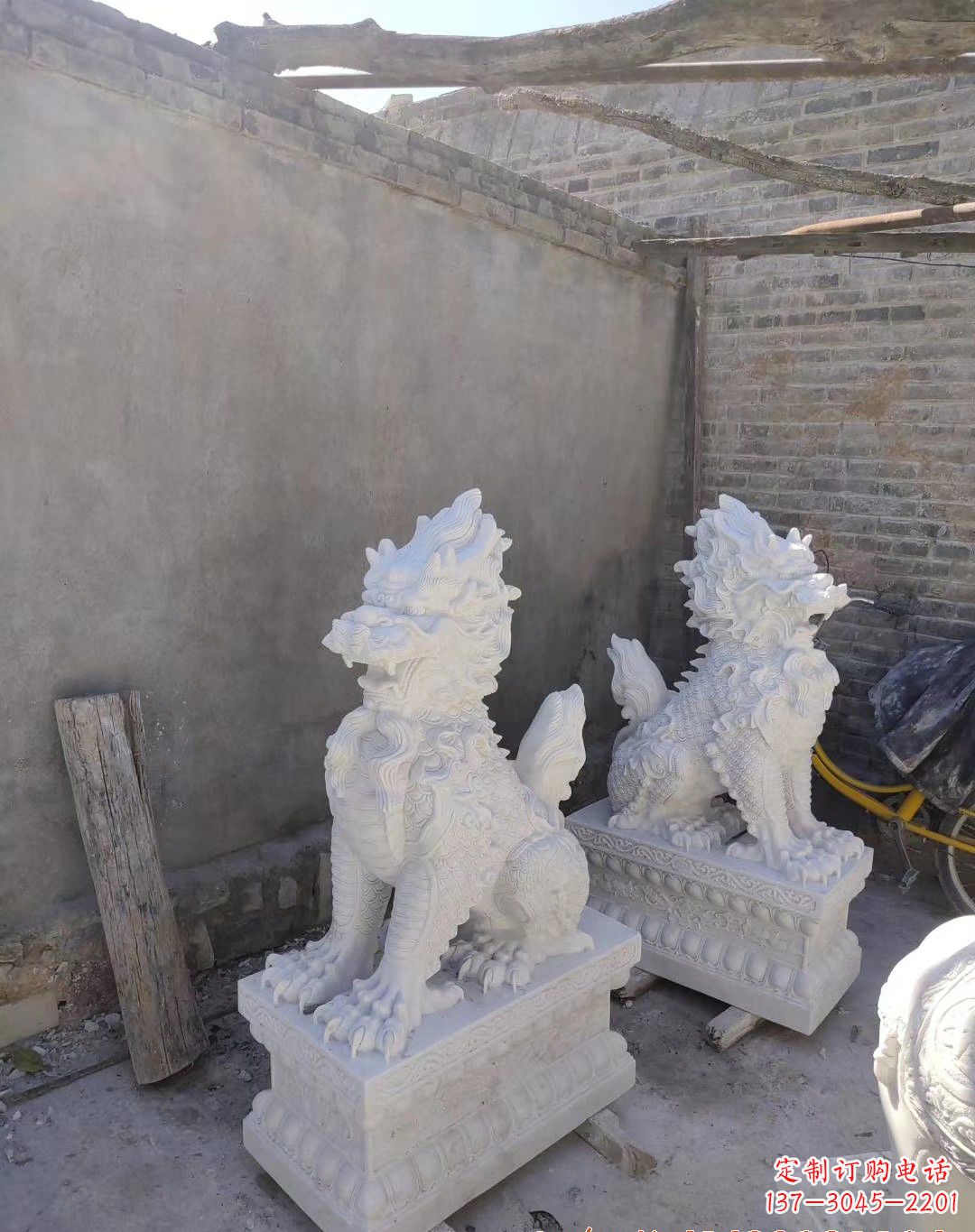 安阳汉白玉麒麟雕塑