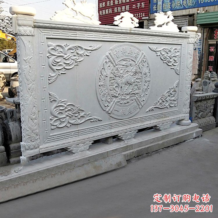 安阳质朴精美汉白玉麒麟石雕雕塑