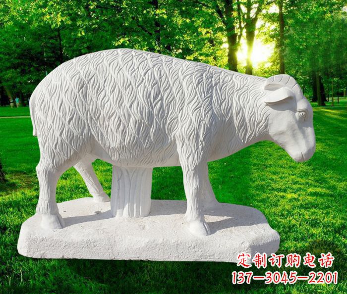 安阳高精度玉雕山羊石雕