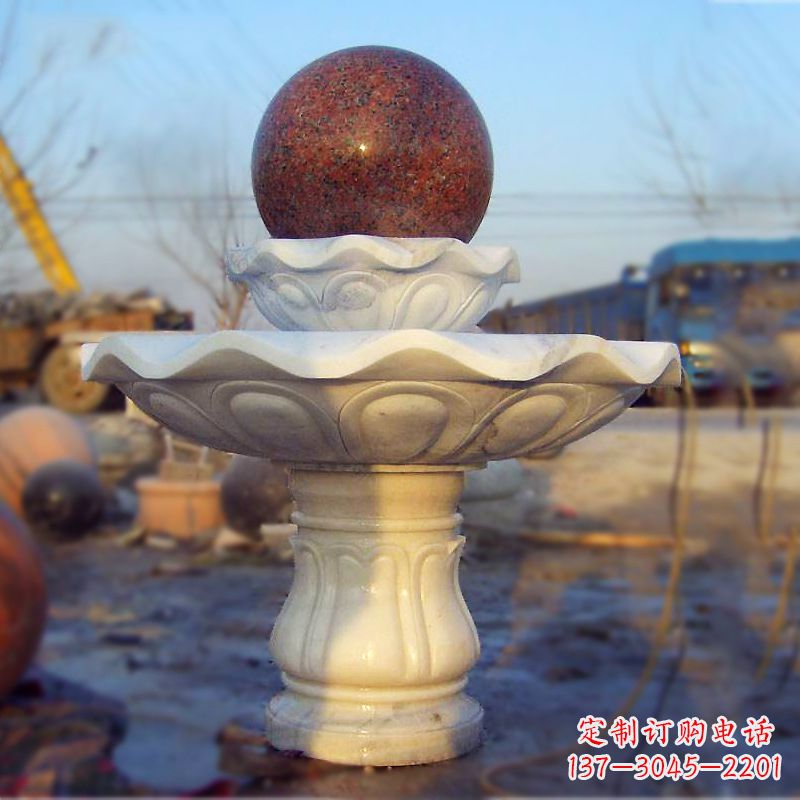 安阳全新技艺！汉白玉石风水球雕塑，蕴藏吉祥能量