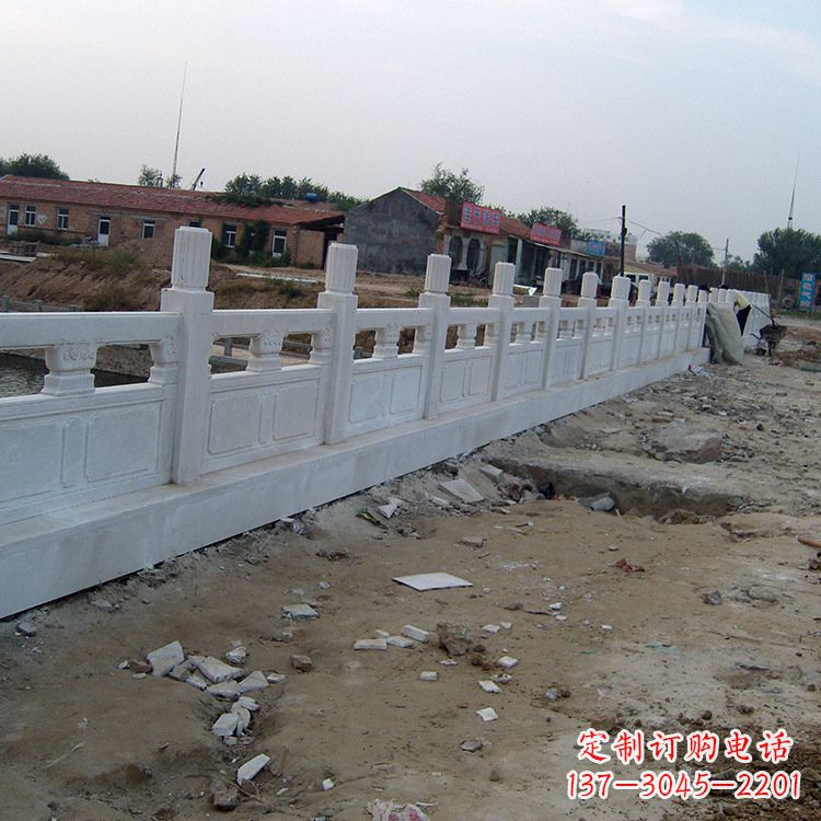 安阳汉白玉石栏板雕塑---精湛工艺,细腻精美