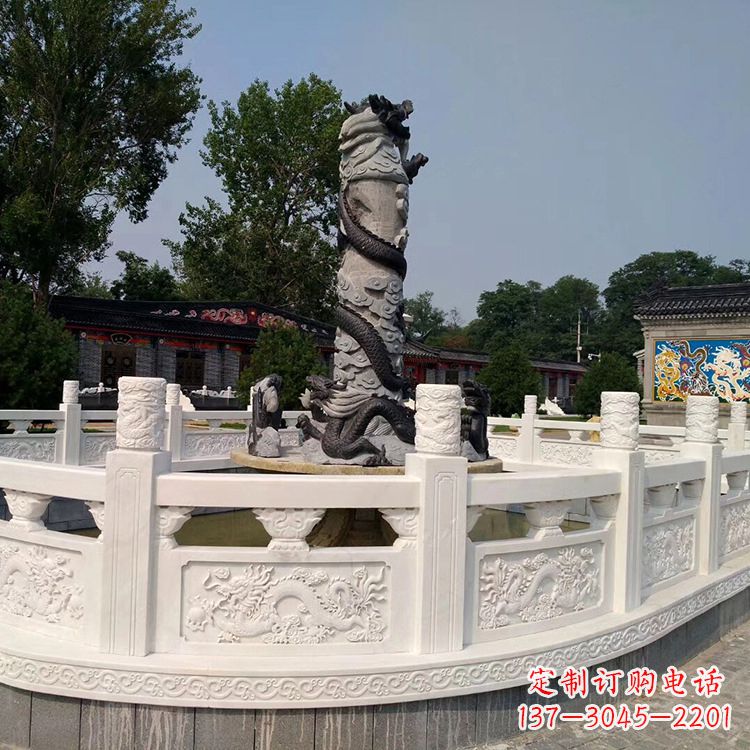 安阳汉白玉石雕刻护栏,精美而别致