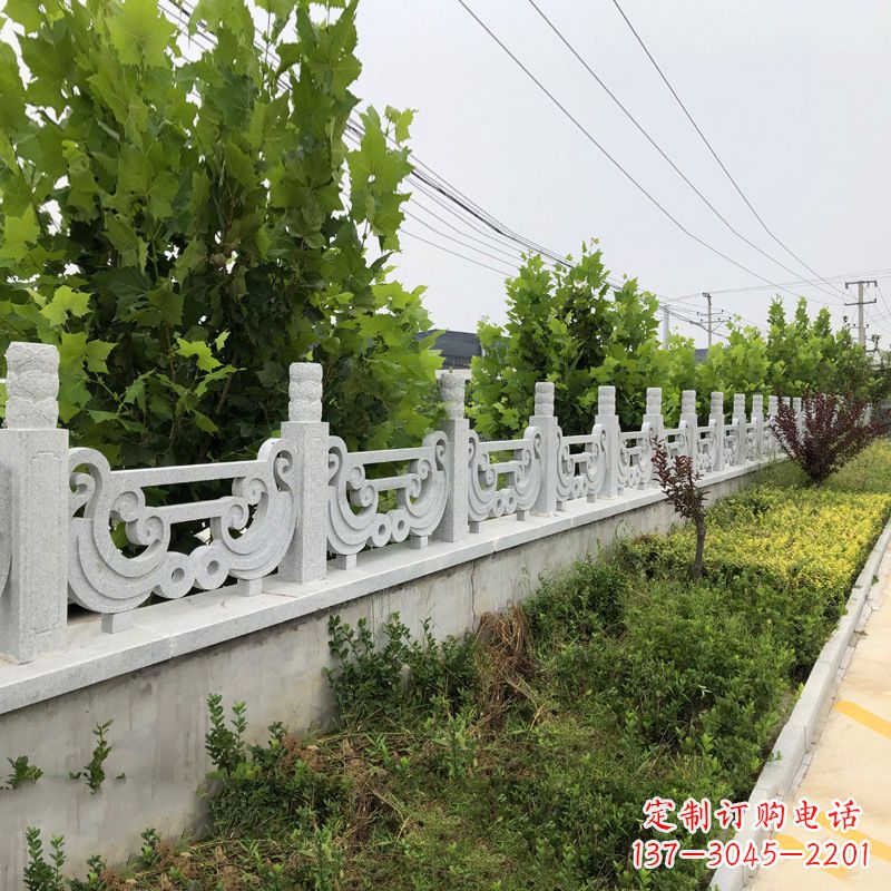 安阳汉白玉石栏杆雕塑,精雕细琢,精美无比