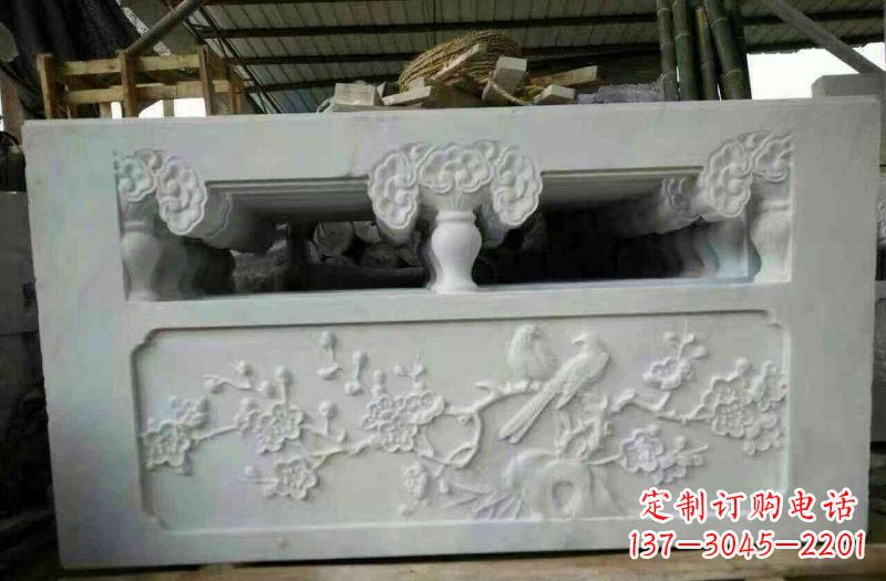 安阳精美汉白玉浮雕栏板雕塑