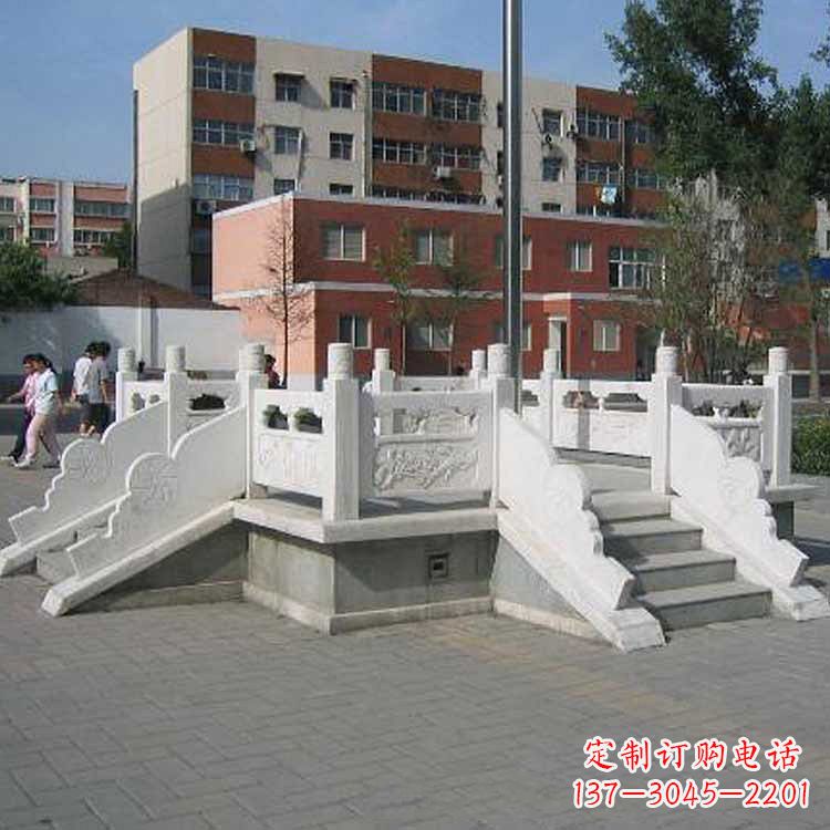 安阳汉白玉学校升旗台雕塑