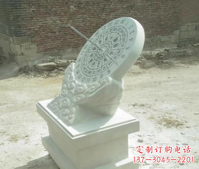 安阳精美绝伦的汉白玉日晷石雕