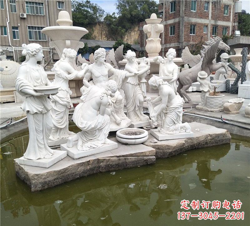 安阳精美绝伦,众宁芙侍奉阿波罗雕塑