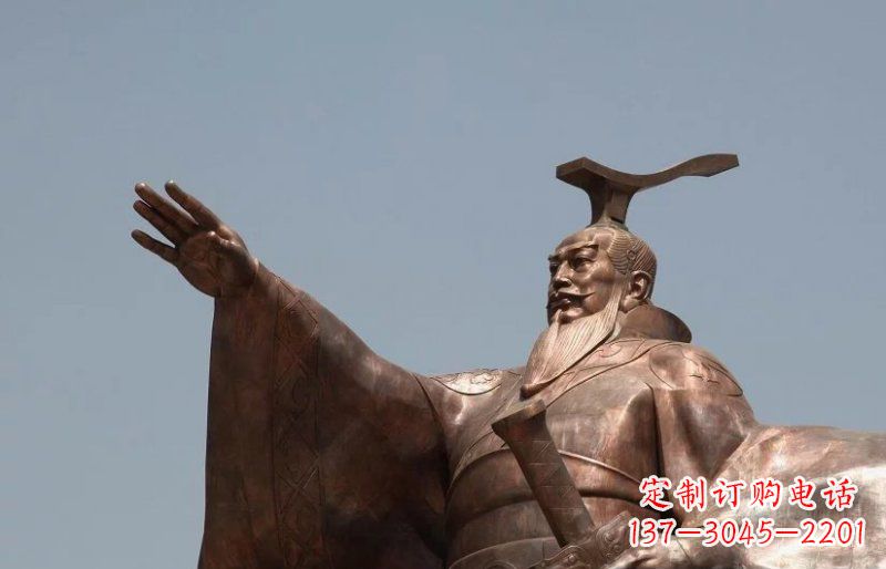 安阳汉武帝铜雕,象征古代权力的神圣艺术