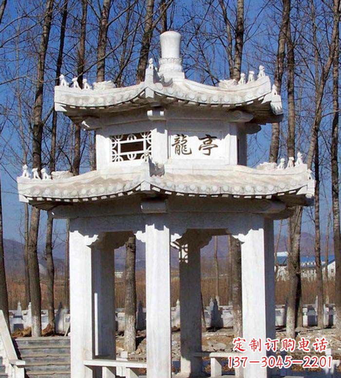 安阳合肥双层石雕凉亭,助您畅享凉爽景致