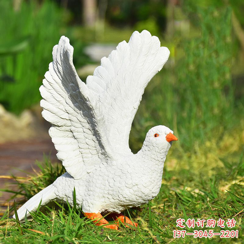 安阳传递和平的记忆,赠送给世界的和平鸽雕塑