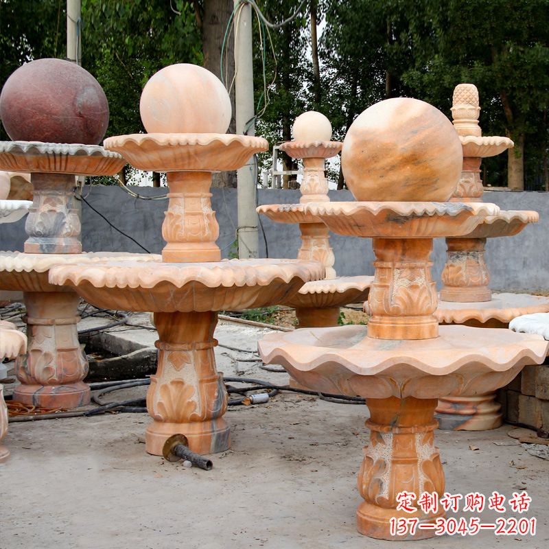 安阳经典红锈石风水球,贵宾尊贵收藏品