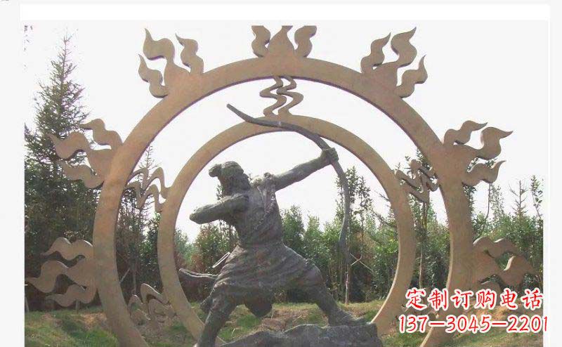 安阳专业定制后羿雕塑,完美彰显人物神韵