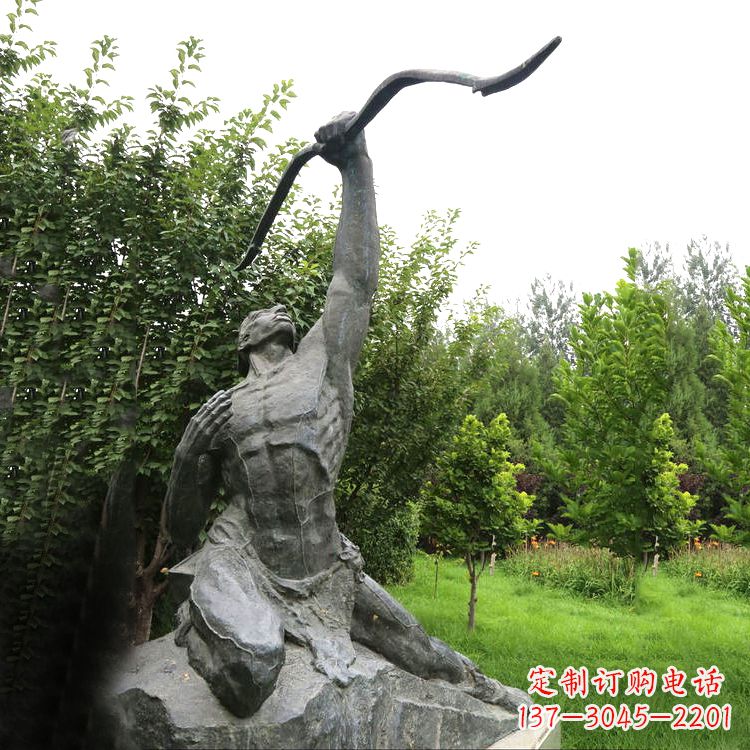 安阳后羿射日青石雕塑,精美绝伦!
