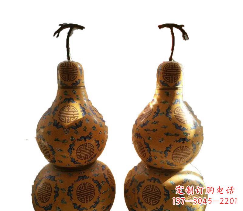 安阳传统文化精美葫芦铜雕