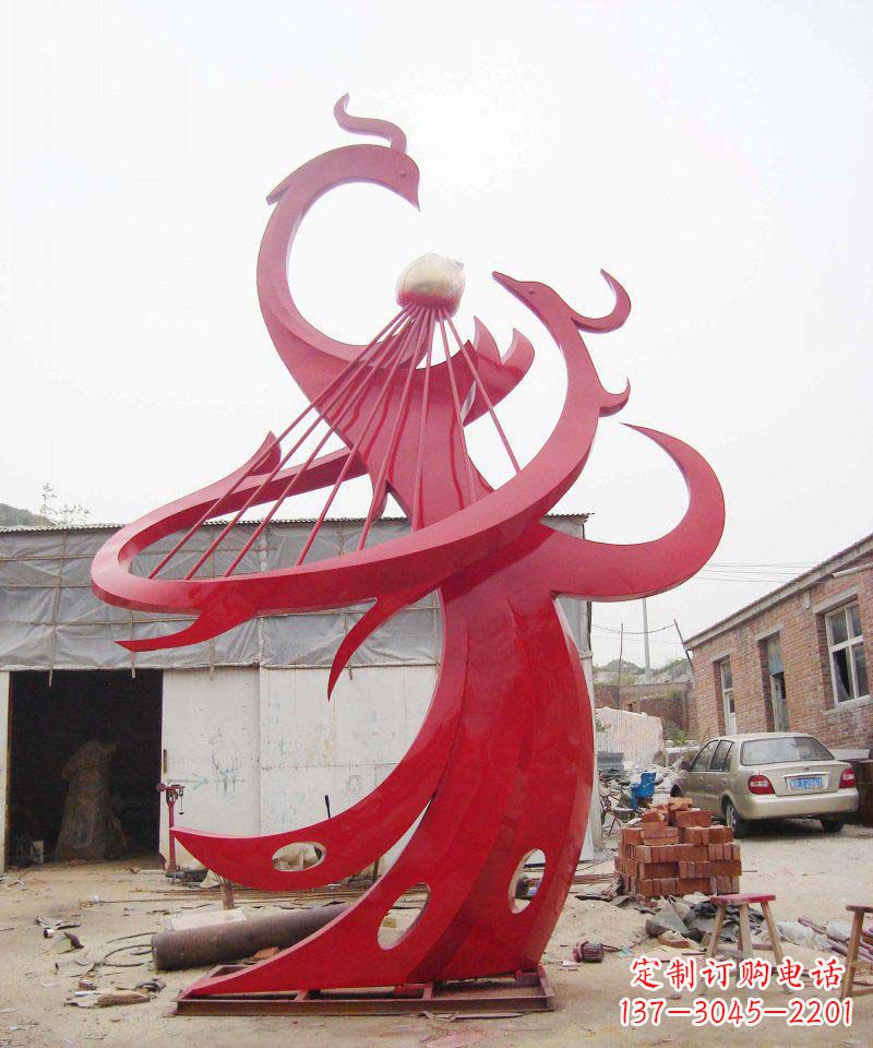 安阳高质量的不锈钢凤凰雕塑
