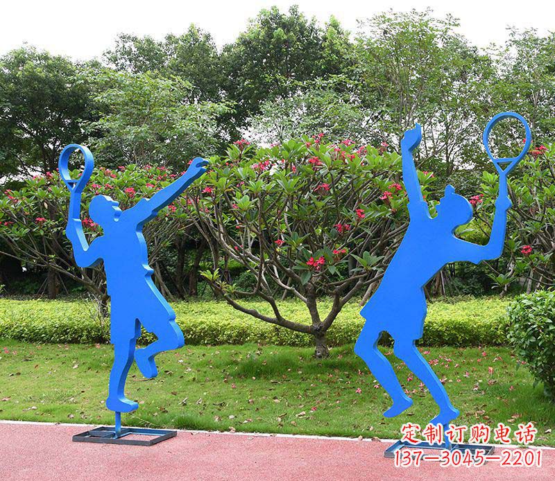 安阳不锈钢羽毛球人物雕塑